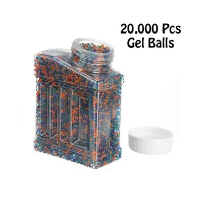 Picture of Gel Blaster Gel Balls (7–8mm) – Super Absorbent Non-Toxic Gellets Refill Jar (30K Pack) - Multicolor