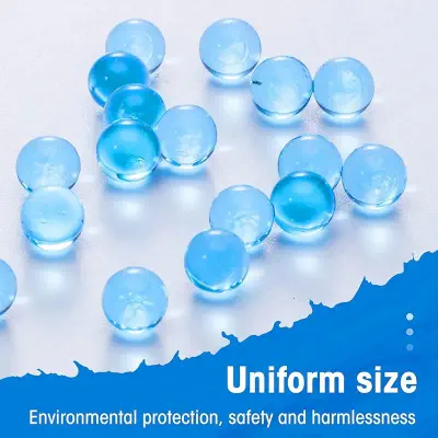 Picture of Gel Ball Blaster Ammo 5 Pack–10,000 Per Pack Works for Gel Blaster and Splatter Ball Gun, Gel Gun Ammo, Water Ball Beads - Blue