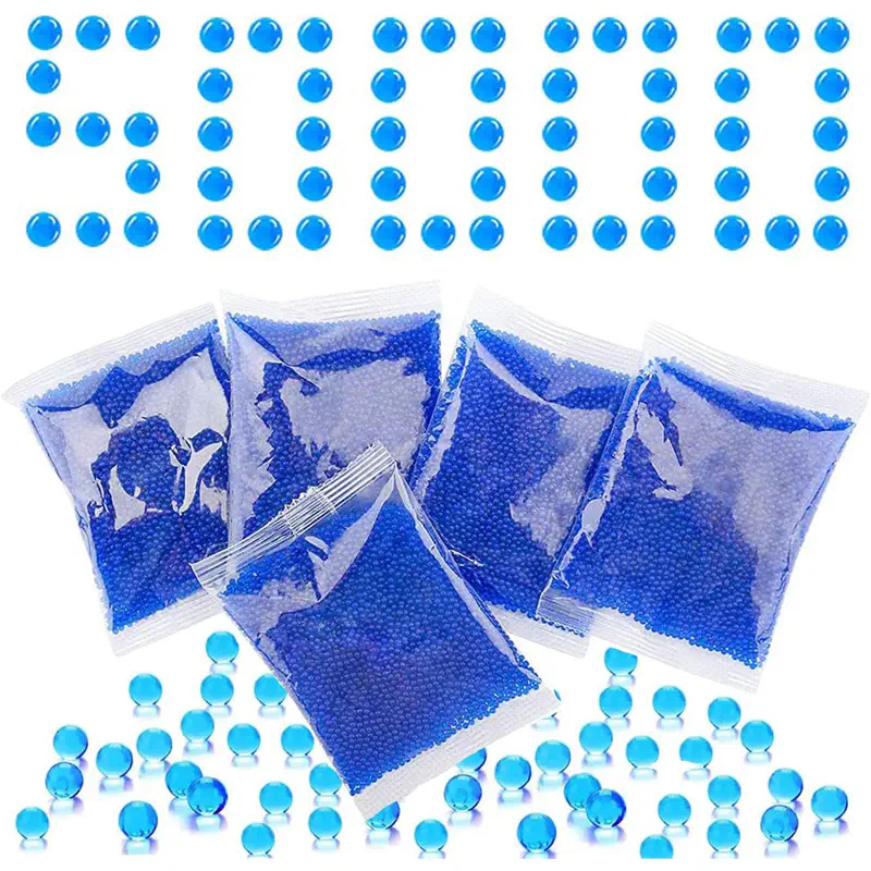 Picture of Gel Ball Blaster Ammo 5 Pack–10,000 Per Pack Works for Gel Blaster and Splatter Ball Gun, Gel Gun Ammo, Water Ball Beads - Blue