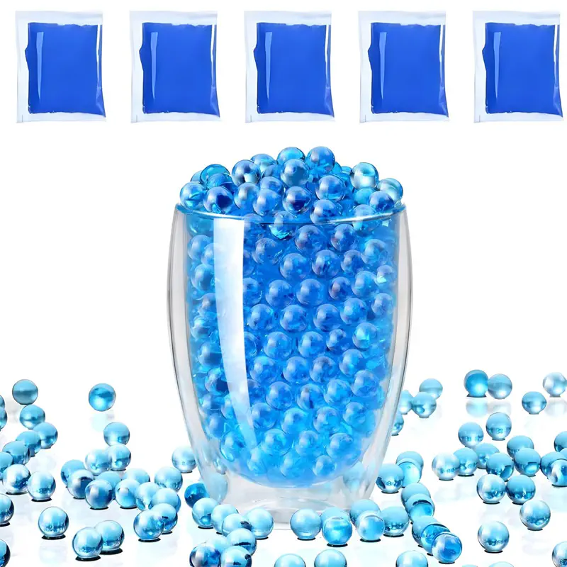 Picture of Gel Gun Blaster Ammo, 5=10000Pcs 7mm Gel Ball Water Bullet Beads for Gel Ball Blaster Water Blaster, Non-Toxic - Blue