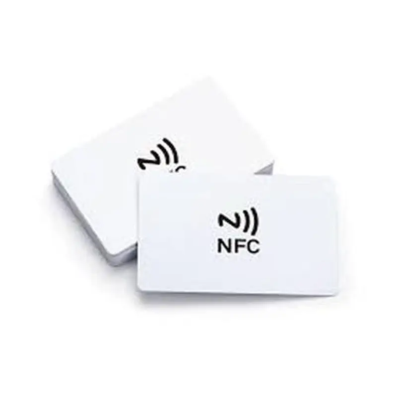 Picture of 1Pcs NTAG215 NFC Tag – White Blank PVC Card - White