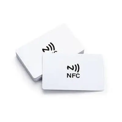 Picture of 1Pcs NTAG215 NFC Tag – White Blank PVC Card - White