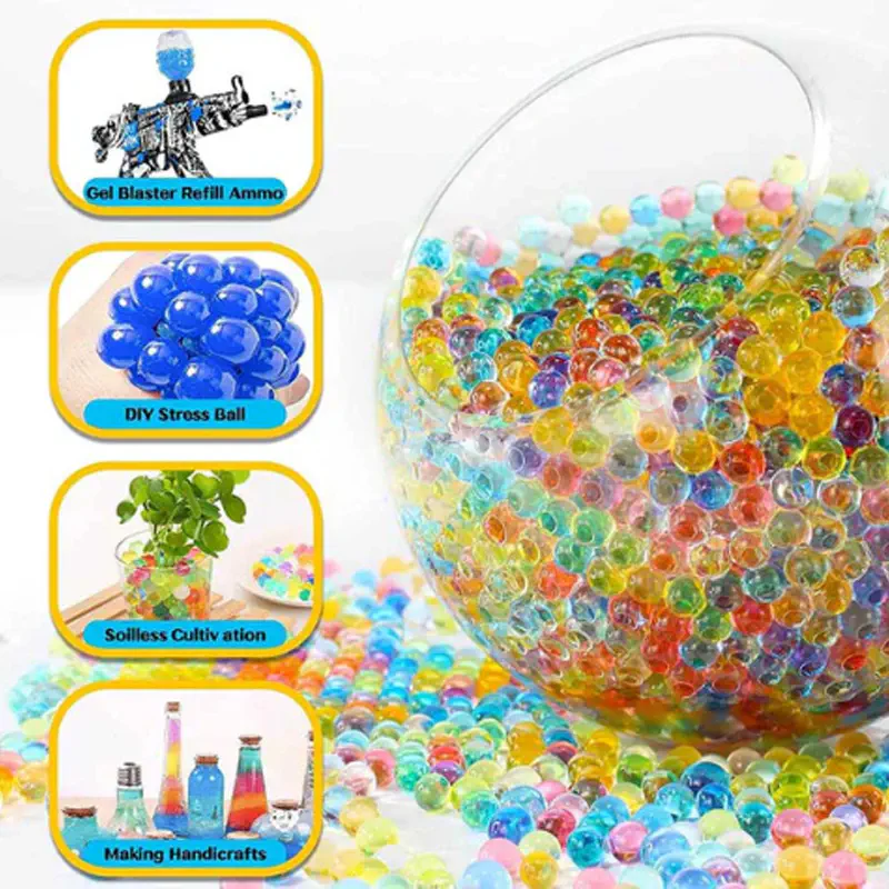 Picture of Hydro Strike Color Mix Gel Ammo – 20,000pcs Gel Beads Battle Fun Toy for Kids - Multicolor