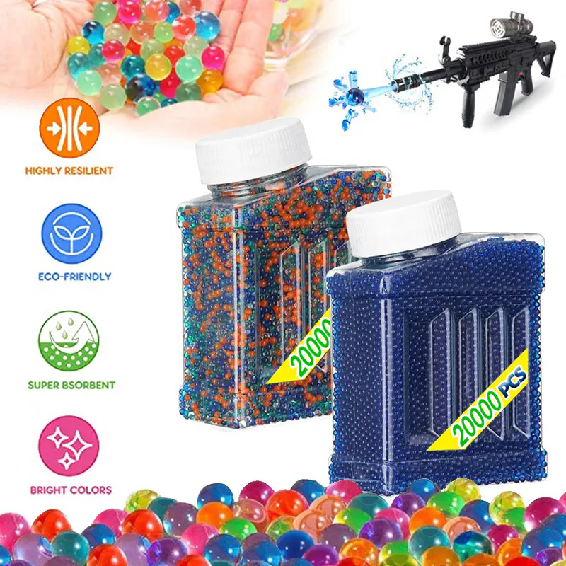 Picture of Mega Pack 50,000 PCS Colorful Water Beads Orbeez – 7-8MM Growing Gel Balls for Blaster  & Sensory Play - Blue