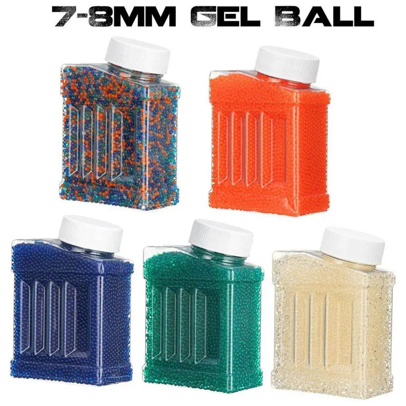 Picture of Premium Green 7.8mm Water Blue color Gel Beads - 1 Jar (20,000 Pcs) Splatter Ammo - Blue