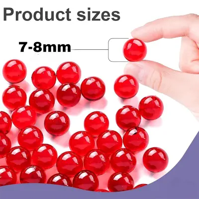 Picture of Water Gel Beads for Blaster (7–8mm) – Non-Toxic Premium Gellets Refill Jar (20K, 1 Jar Pack) - Red