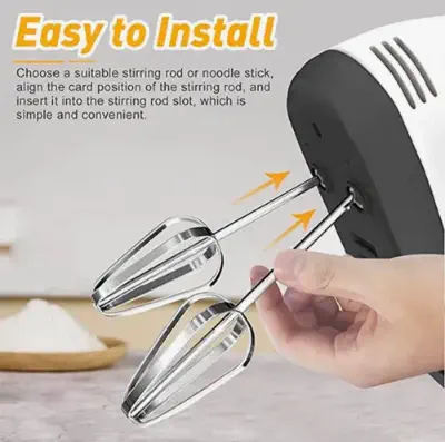 Picture of Scarlett Electric Egg Beater & Hand Mixer – High-Speed Cake Cream, Egg, Batter Mixer – Kitchen Baking Tool - Multicolor