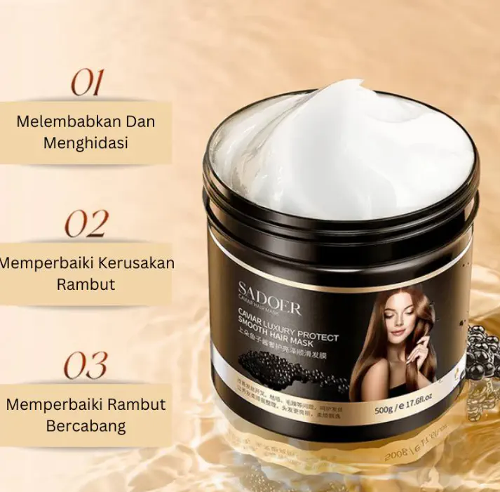 Picture of Sadoer Caviar Luxury Protect Smooth Hair Mask - 500gm