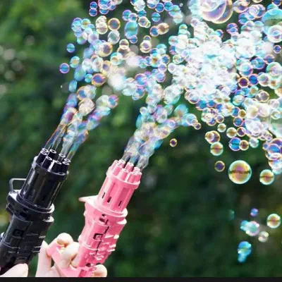 Picture of Funny Children's Gatling Bubble Toys Bubble Machine Kid Gift For Kids - Black