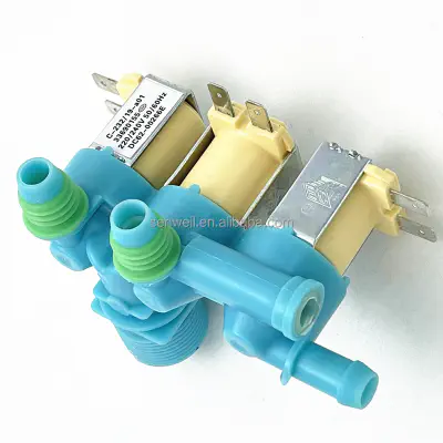 Picture of washing machine water inlet valve, water inlet valve, washing machine Solenoid Valve three-way 220V AC