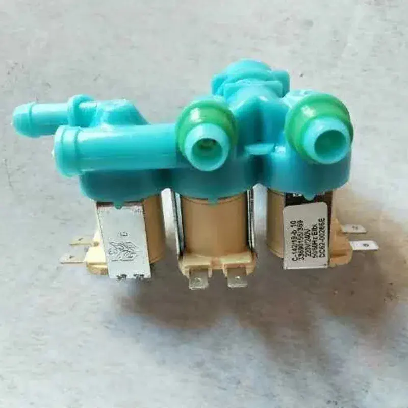 Picture of washing machine water inlet valve, water inlet valve, washing machine Solenoid Valve three-way 220V AC