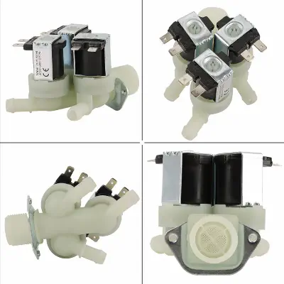 washing machine water inlet valve, water inlet valve, washing macheine.Solenoid Valve. three-way 220V AC