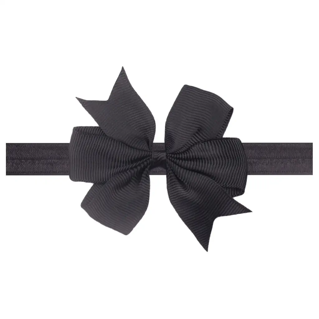 Picture of Baby Girls Grosgrain Ribbon Hair Bows Headbands