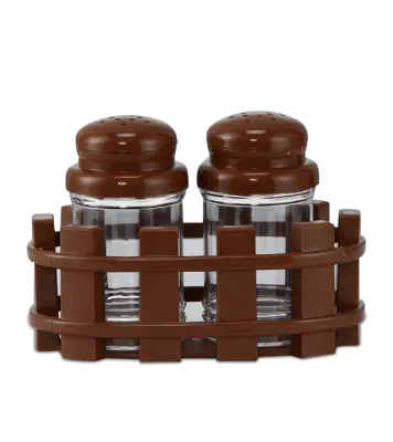 Salt Jar With Fence 2 Pcs Set Eagle Brown at Best Price in Bangladesh