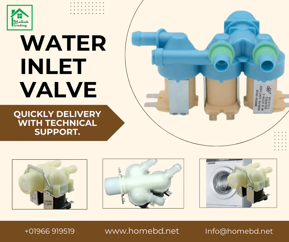 washing machine water inlet valve, water inlet valve, Solenoid Valve Two-way 220V AC