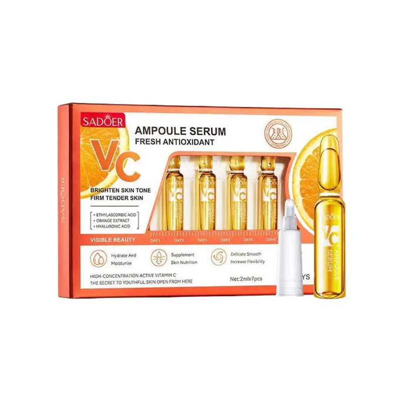 Picture of Sadoer Vitamin C Essence Antioxidant Whitening Nourishing Racial Serum Skin Care-7pcs