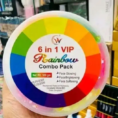 Picture of 6 in 1 VIP Rainbow Facial Kit Combo Pack | Facial Kit Combo