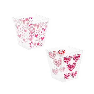 Picture of DT Val Popcorn Bucket 2PK Pink Heart Buy 1 Get 1