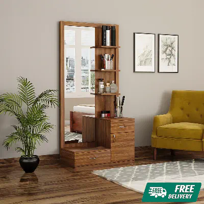 Picture of Nifty Niche - Superb Quality - RK MDF Dressing Table with Storage Cabinet and Drawers - Furniture & Decor - Express Yourelf