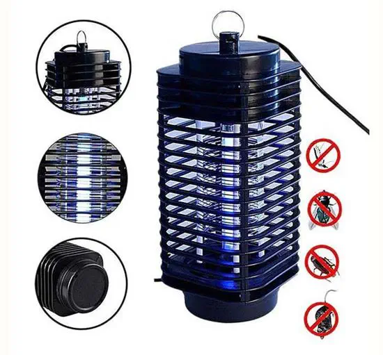 Picture of Electronic Killing Mosquitoes Night Lamp Mosquito Killer Lamp - Black