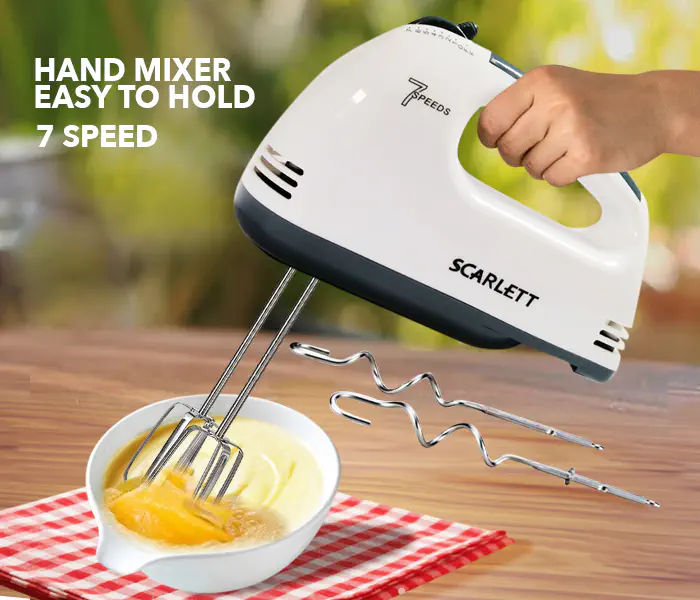 Picture of Scarlett - Electric Egg Beater and Mixer for Cake Cream - White - White