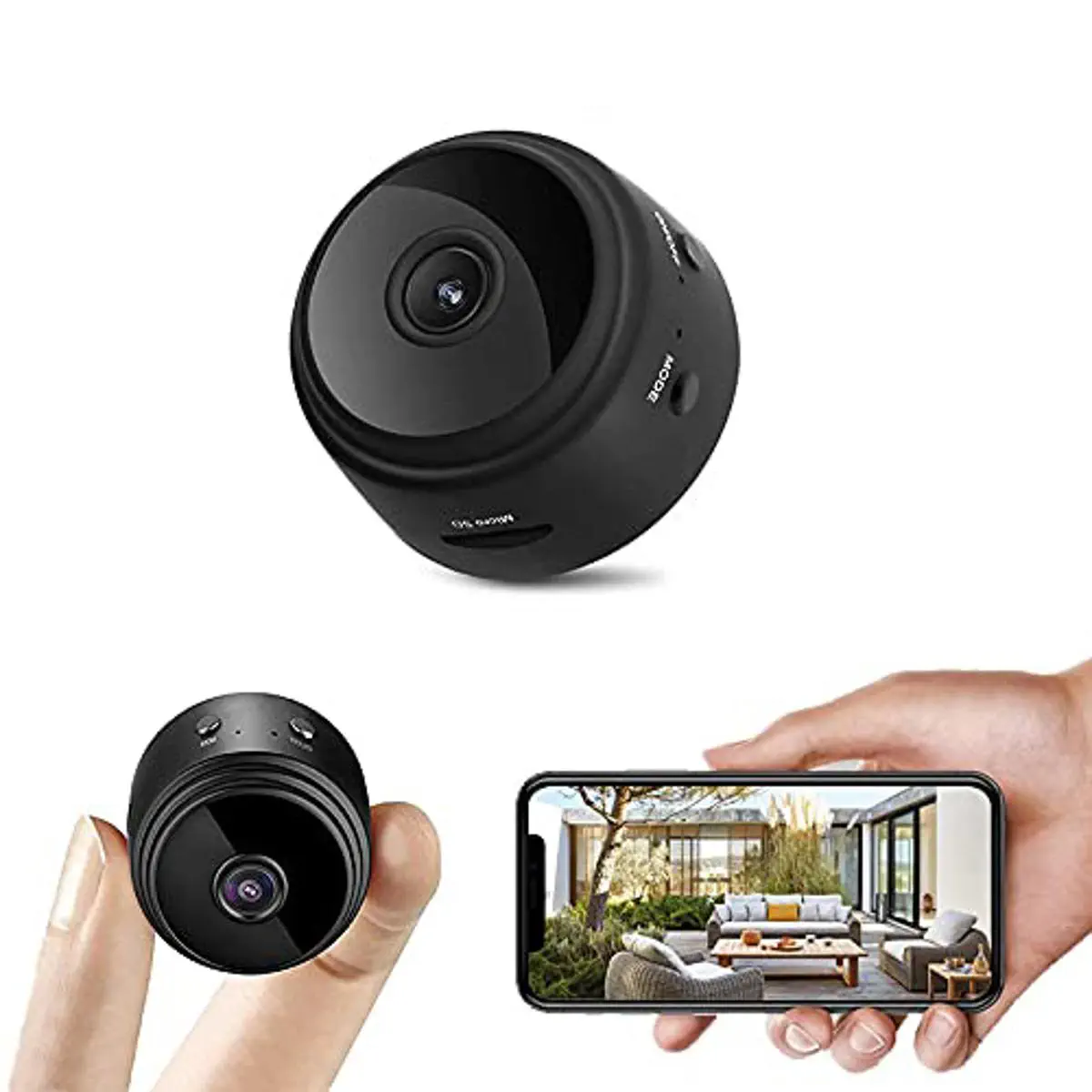 Picture of A9 wifi Camera Full1080P HD Small ip Camera Night Vision-2024 - Black