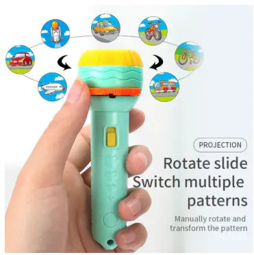 Picture of 3D Projection Flashlight Education Toy - Multicolor