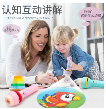 Picture of 3D Projection Flashlight Education Toy - Multicolor