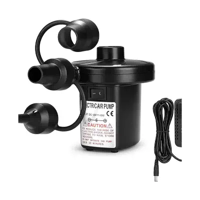Picture of Electric Air Pumper, Air Pumper with 3 Nozzles for Inflatable Pool, boat, airbed, swim ring, furniture