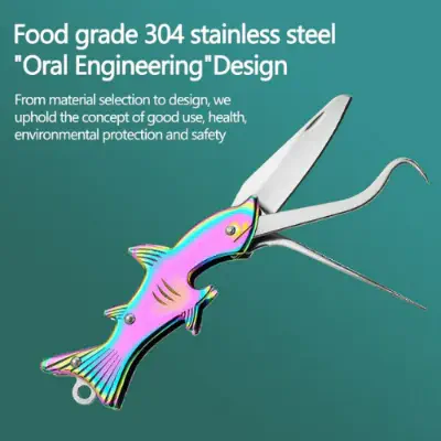 Picture of Toothpick Knife Picks Teeth With Ultra-fine Anti-plug Tooth Hook Crochet Can Open The Bottle And Buckle The Tooth Multi-function-Dental Flosses & Sticks-Nr mart - Multicolor