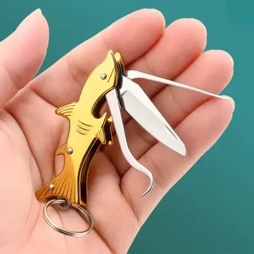Picture of Toothpick Knife Picks Teeth With Ultra-fine Anti-plug Tooth Hook Crochet Can Open The Bottle And Buckle The Tooth Multi-function-Dental Flosses & Sticks-Nr mart - Multicolor