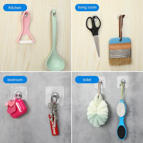 Picture of Hook Non-Marking Screw Punch-Free Wall Stickers Home Seamless Nail With Nut And Nut Cap - NR Mart-2024
