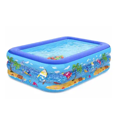 Picture of Swimming Pool 150 Cm For Kids + Free Pumper -Blue