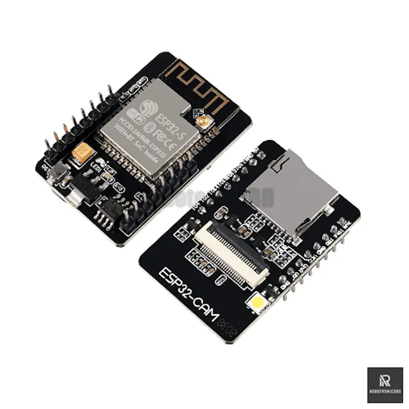 Picture of ESP32-CAM WiFi + Bluetooth Camera Module | OV2640 2MP | ESP32 Development Board for IoT, Face Recognition & Surveillance Projects (Black)