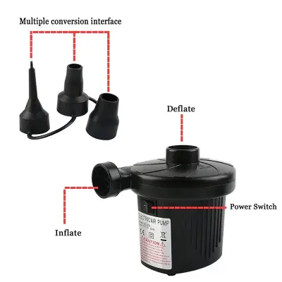 Picture of Electric Air Pump (For Air Mattress Pool Toys Inflatable Stuffs (Black)