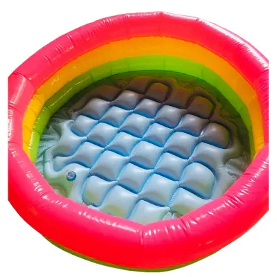 Picture of Swimming Pool Inflatable Kids Bath Tub- 24x8.5 inch FREE hand pump Baby Water Pool Bathtub Swimming Bath Tub for Kids, Children Playing Toy for Summer Special (Multicolor)
