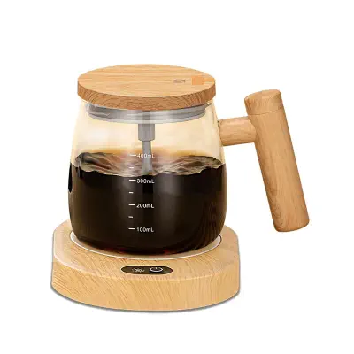 Picture of Automatic Mixing Cup, Electric Mixing Mug, Self Stirring Coffee Mug, 14OZ Lightweight Self Mixing Cup High Speed, Home Office Travel Stirring Cup Suitable for Coffee/Milk/Protein Powder (Brown)