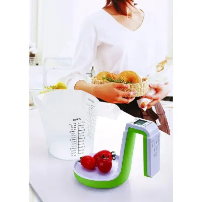 Picture of Digital Display Mixing Cup Digital Measuring Cup Electronic Measuring Cup Scale White (Multicolor)