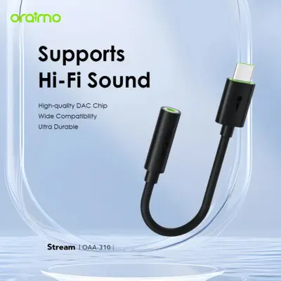 Picture of Oraimo Type-C Male to 3.5mm Female Black Converter