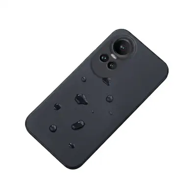 Picture of Oppo Reno 10 5G / Oppo Reno 10 Pro 5G liquid Silicone Back Cover Fibre Textured Back Cover Camera Protactor Phone Cover Simple Solid Color Soft Silicone Oppo Reno 10 5G / Oppo Reno 10 Pro 5G phone Case