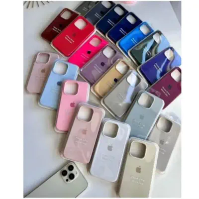 Picture of CrashStar With Logo Official Liquid Silicone Phone Case For iPhone 17 16 15 14 13 12 11 Pro Max Mini XS XR X 8 + 7 Plus Shockproof Soft Phone Casing With Velvet Inside Anti-fall Dark Color Phone Cover
