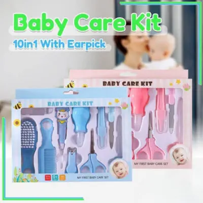 Picture of Baby Care Kit 10 in 1 with Earpick | Newborn Grooming & Healthcare Set