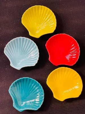 Picture of Ceramic Shell Dish | Mini Sauce & Snack Serving Plate