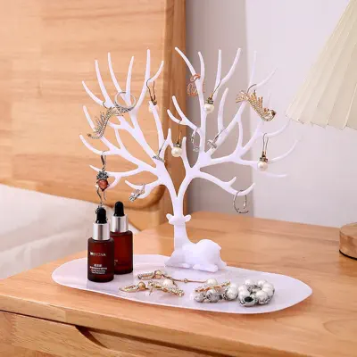 Picture of Unique Tree Design Jewelry Stand – Keep Your Accessories Tidy (White)