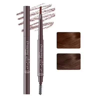 Picture of Waterproof Natural Makeup Double Heads Automatic Eyebrow Pencil  Long Lasting Eyebrow Brush (Tea Brown)