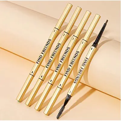 Picture of Double Headed Automatic Waterproof FIND FRIENDS Eyebrow Pencil With Brush (Black)