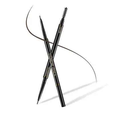 Picture of Eyebrow Pencil with Eyebrow Brush Triangle Pen Automatically Rotating Waterproof   (Grey)