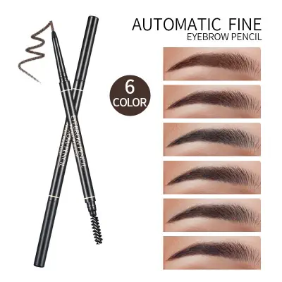 Picture of Eyebrow Pencil with Eyebrow Brush Triangle Pen Automatically Rotating Waterproof   (Coffee)