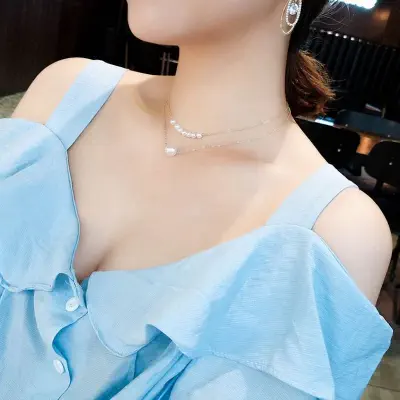 Picture of Korean style new necklace for girl/women (Gold,Adjustable)