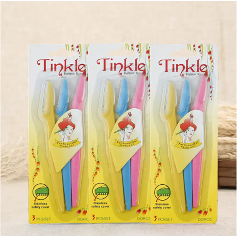 Picture of 3 Pieces Eyebrow Razor Shaper Shavers Trimmers for Women and Men Face Hair Removers (Multicolor,Face)